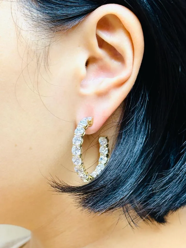 ( 5 mm ) White Topaz Earrings E41926
