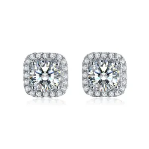 1.0 Ct D Color VVS1 Diamond Earrings