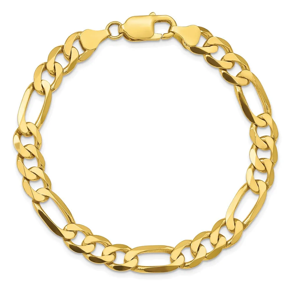 10k 7.5mm Concave Open Figaro Chain