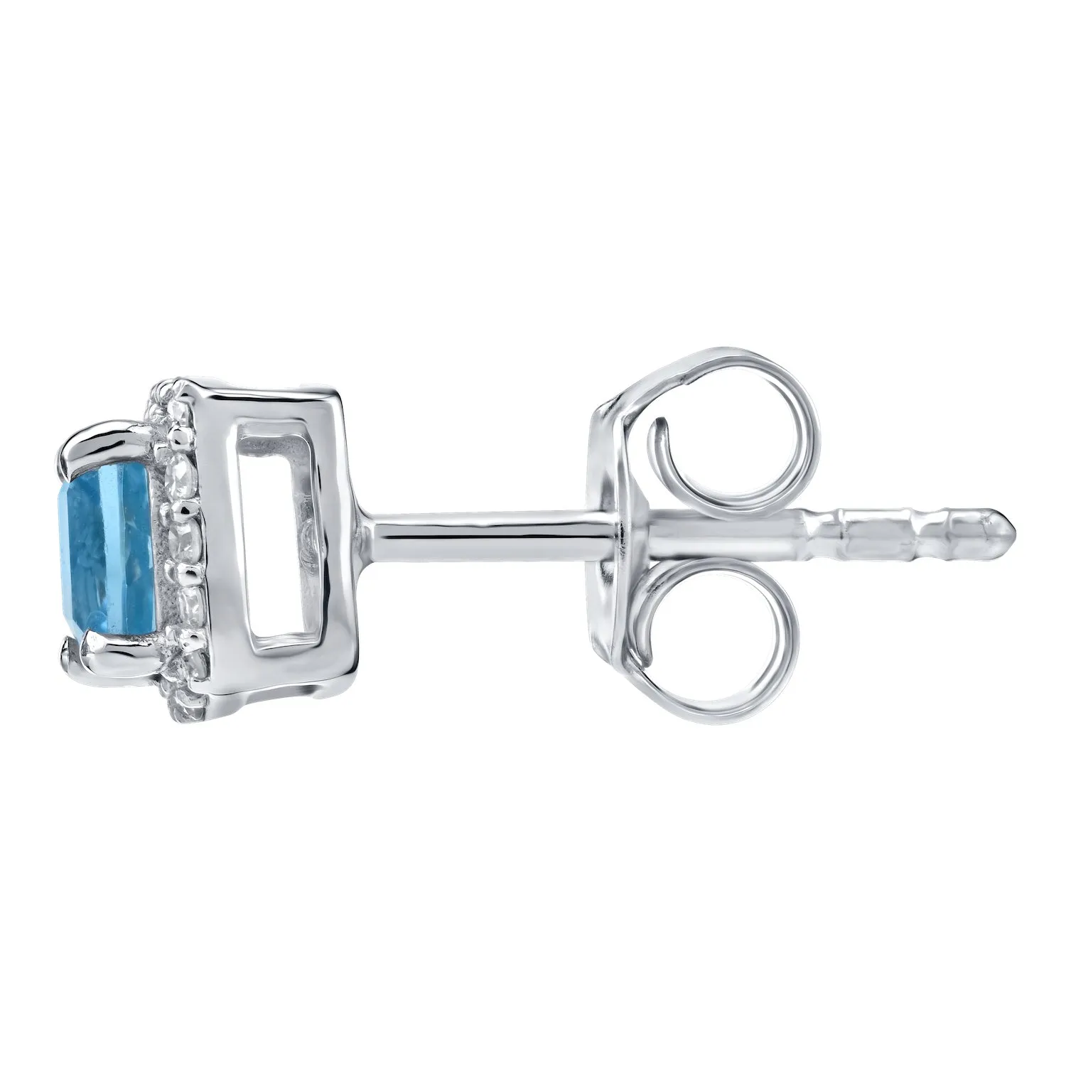 10K White Gold Diamond Earrings