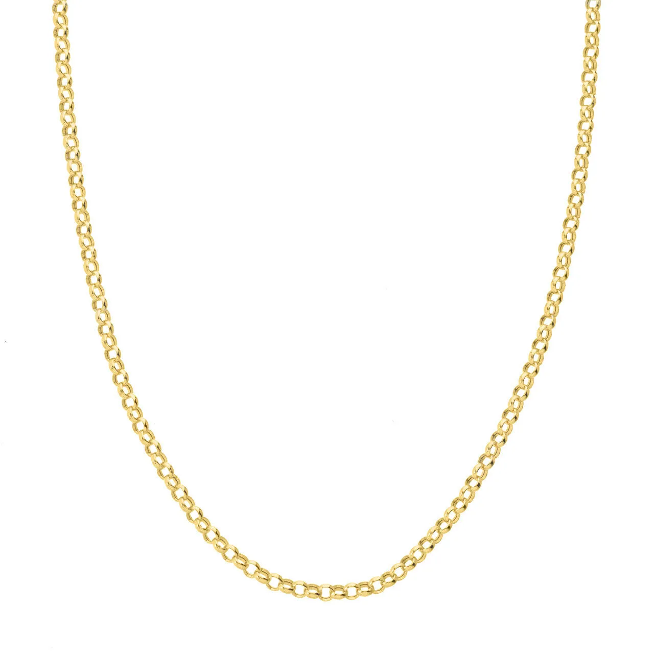 14K Gold 3.8 mm Rolo Necklace
