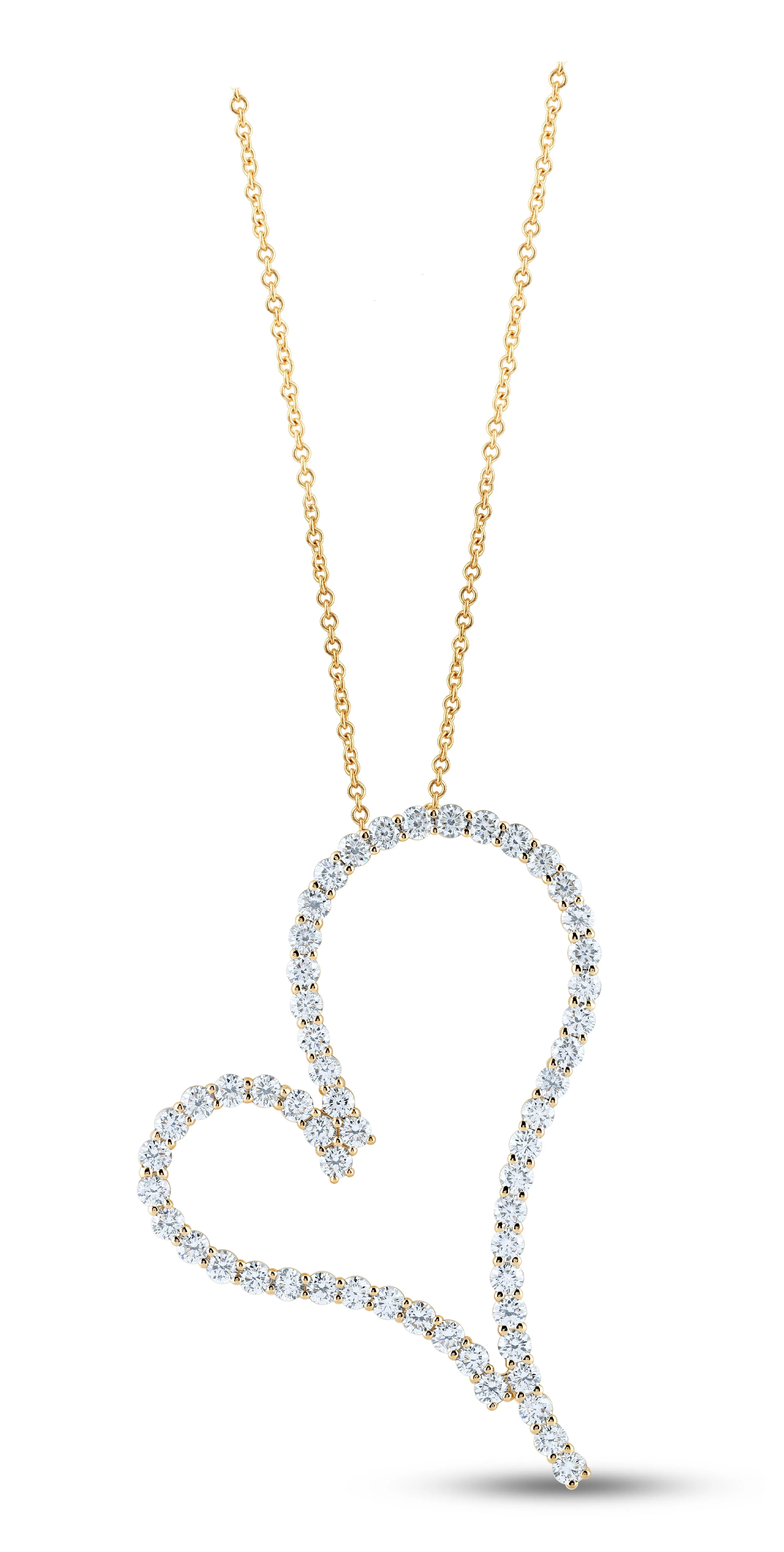 14K Gold & 1.25 TCW Lab Grown Diamond Heart Pendant