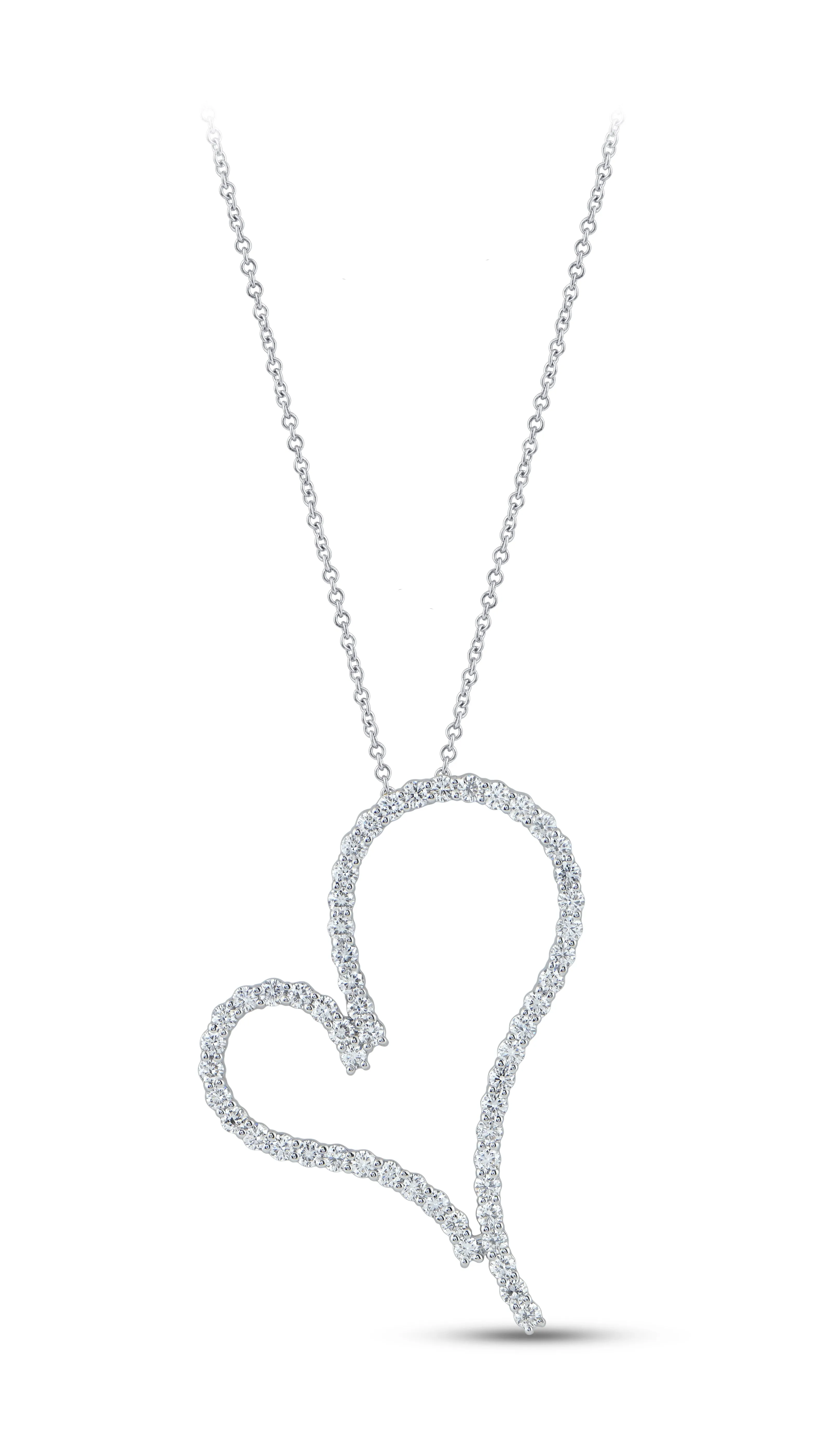 14K Gold & 1.25 TCW Lab Grown Diamond Heart Pendant