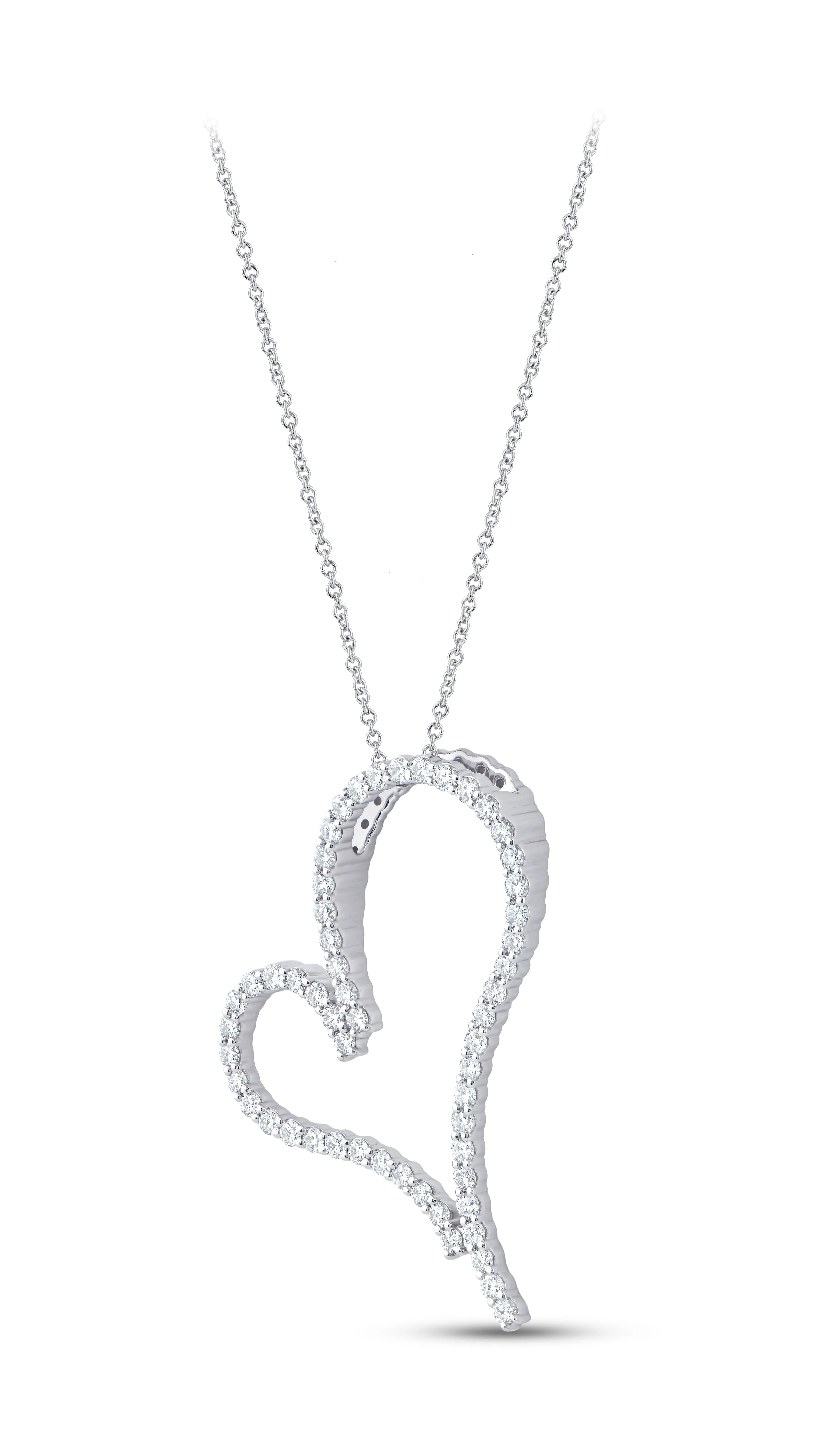 14K Gold & 1.25 TCW Lab Grown Diamond Heart Pendant