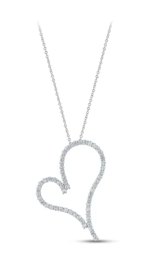 14K Gold & 1.25 TCW Lab Grown Diamond Heart Pendant