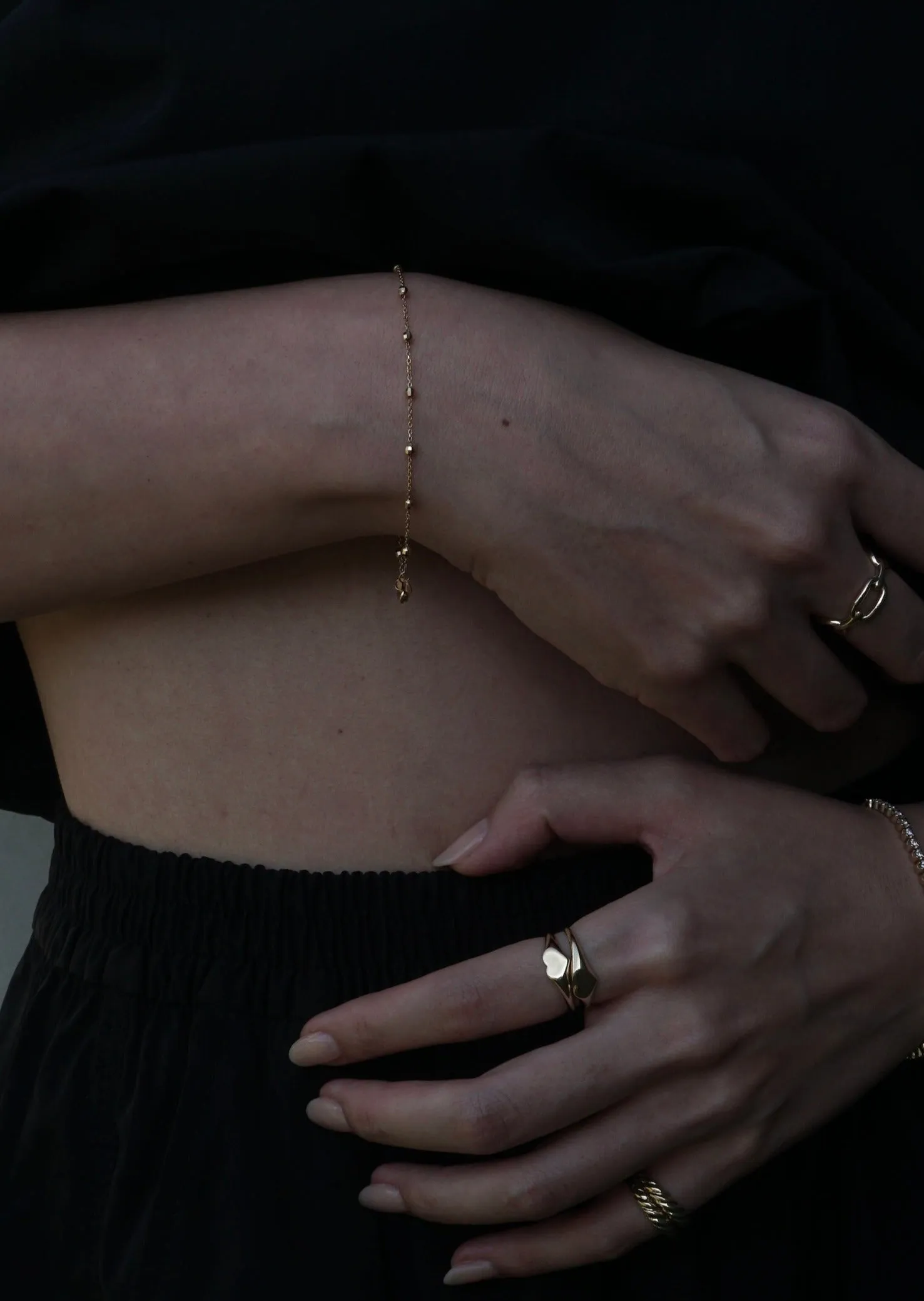 14k Gold Disco Bracelet