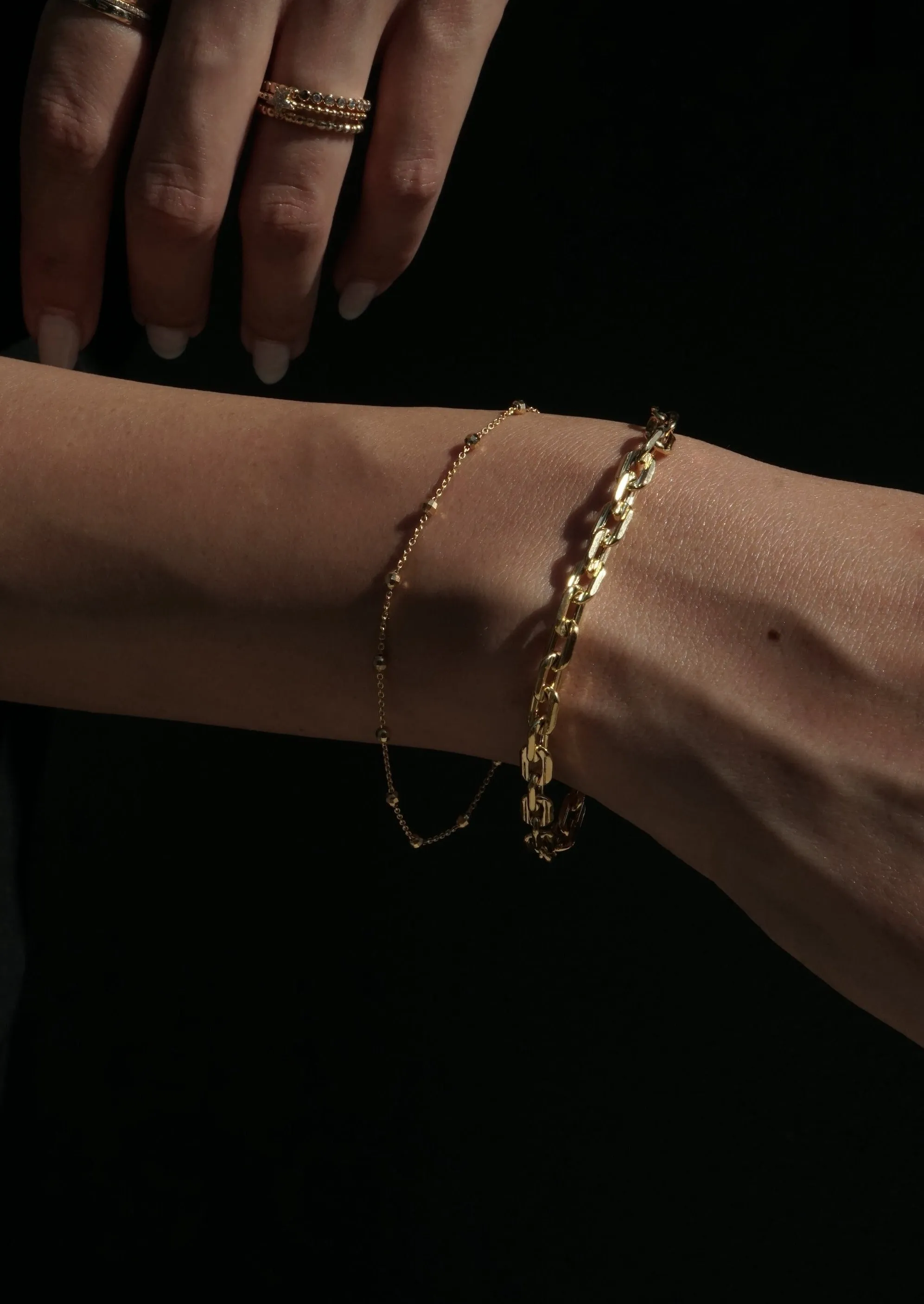14k Gold Disco Bracelet