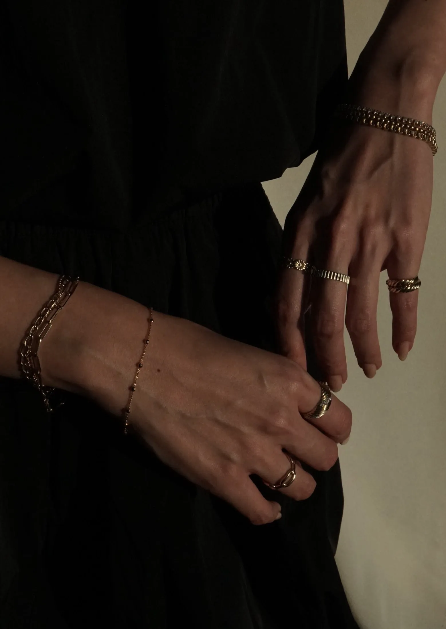 14k Gold Disco Bracelet