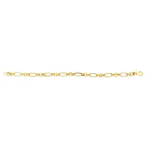 14K Gold Elongated Oval Link Chain
