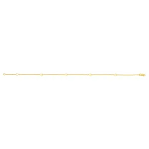 14K Gold Heart Anklet