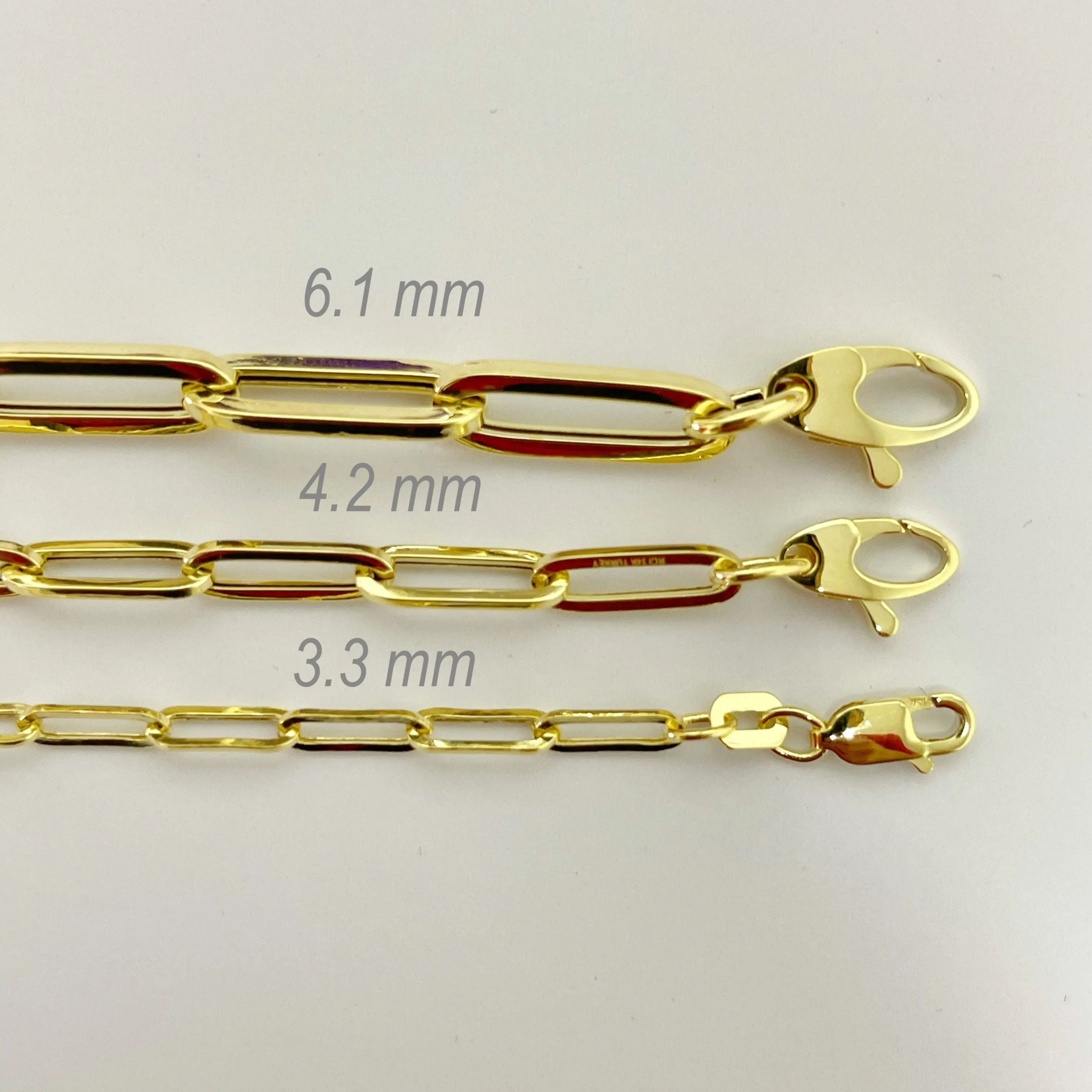 14K Gold Signature Bold Paperclip Necklace