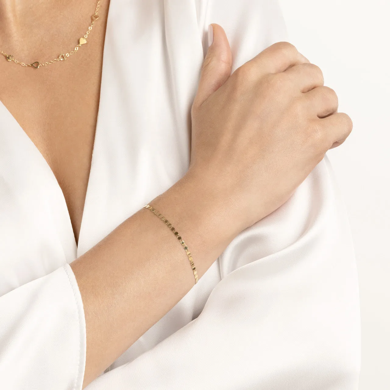 14K Gold Valentina Chain Bracelet