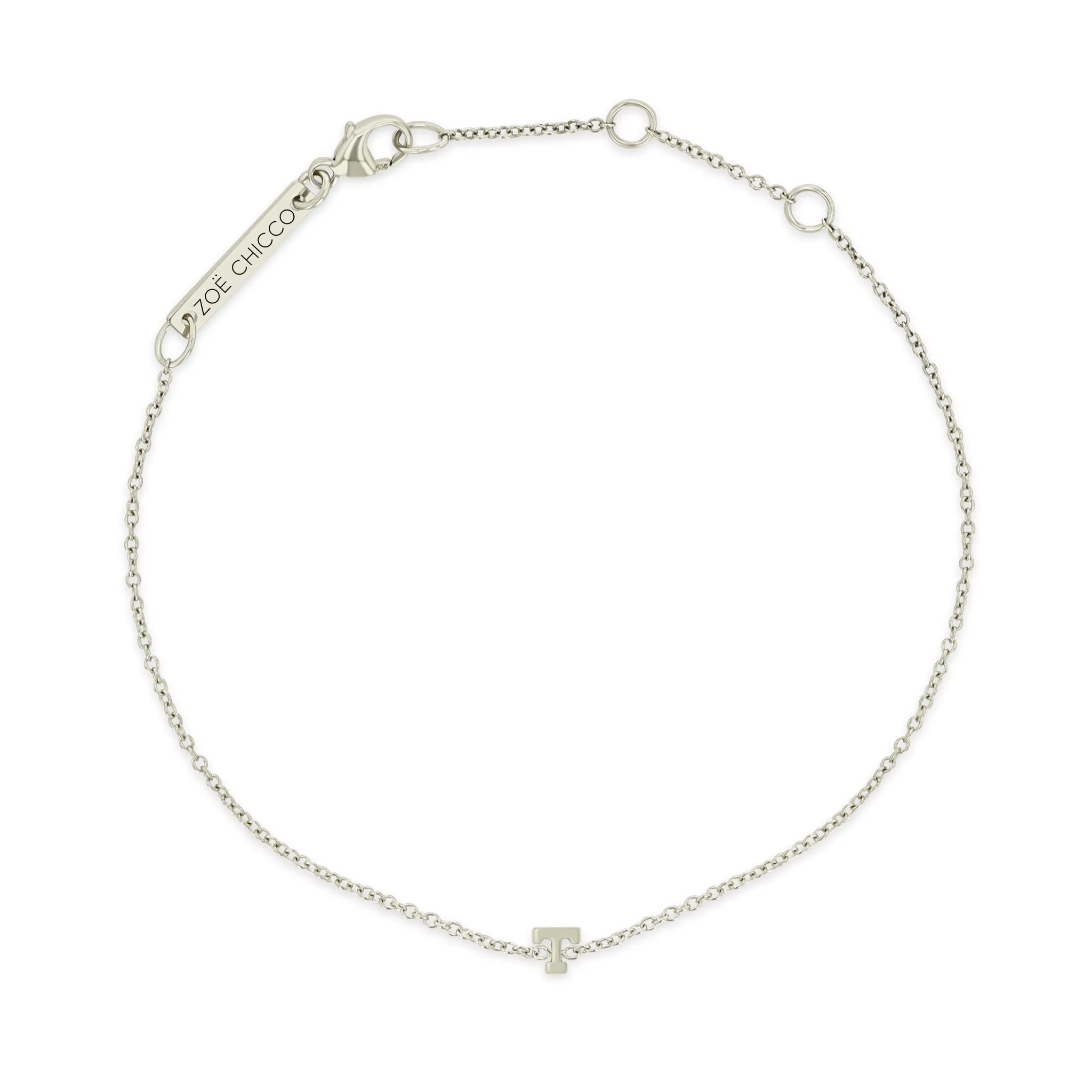 14k Itty Bitty Letter Bracelet