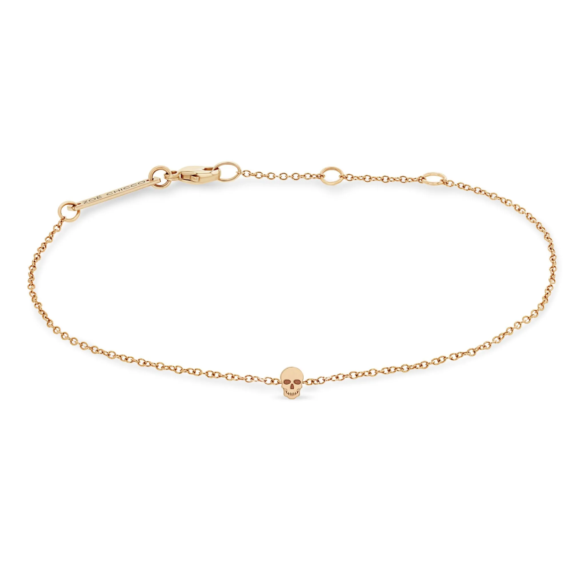 14k Itty Bitty Skull Bracelet