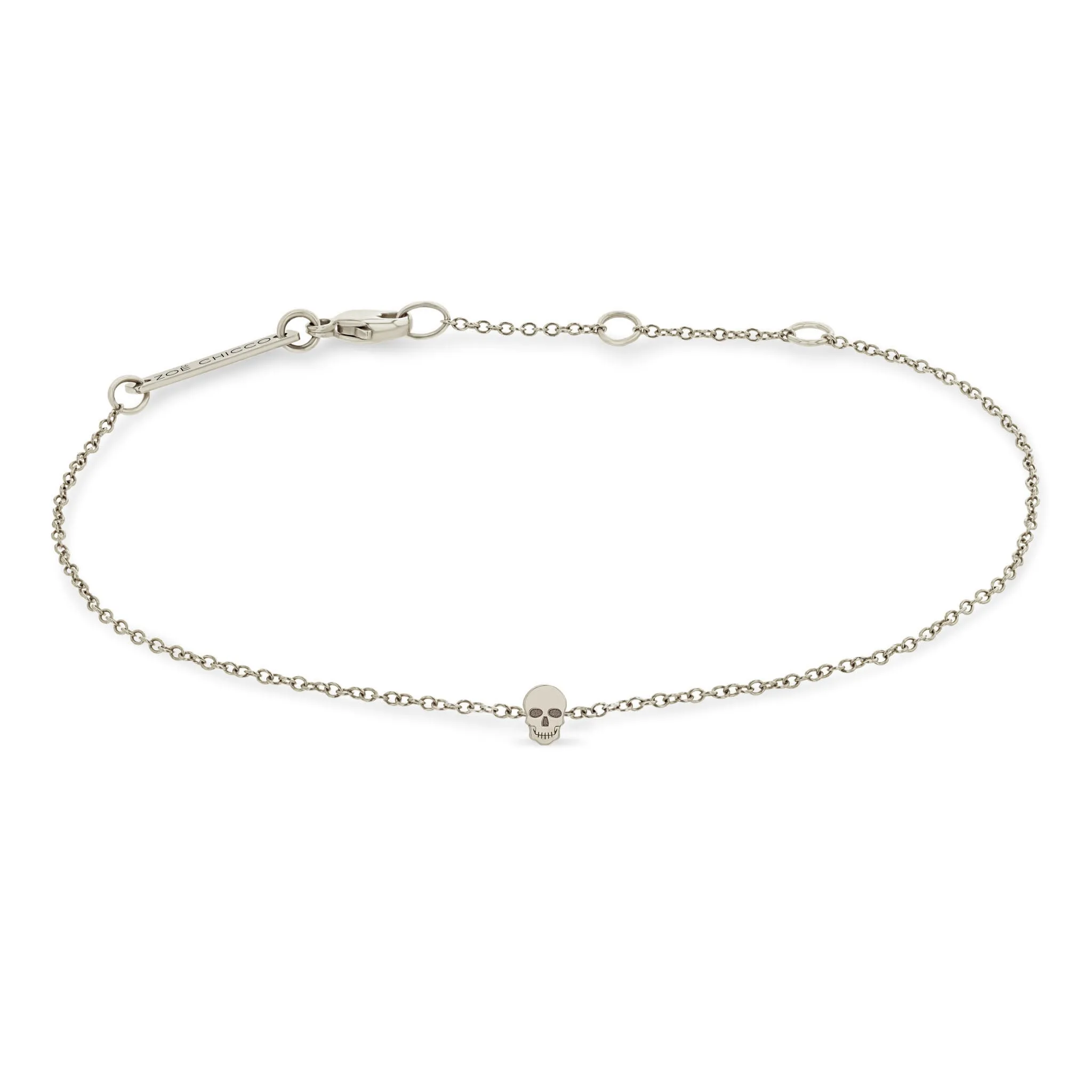 14k Itty Bitty Skull Bracelet