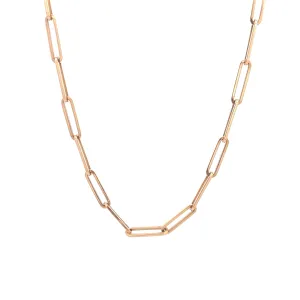 14k Rose Gold Link Chain Necklace