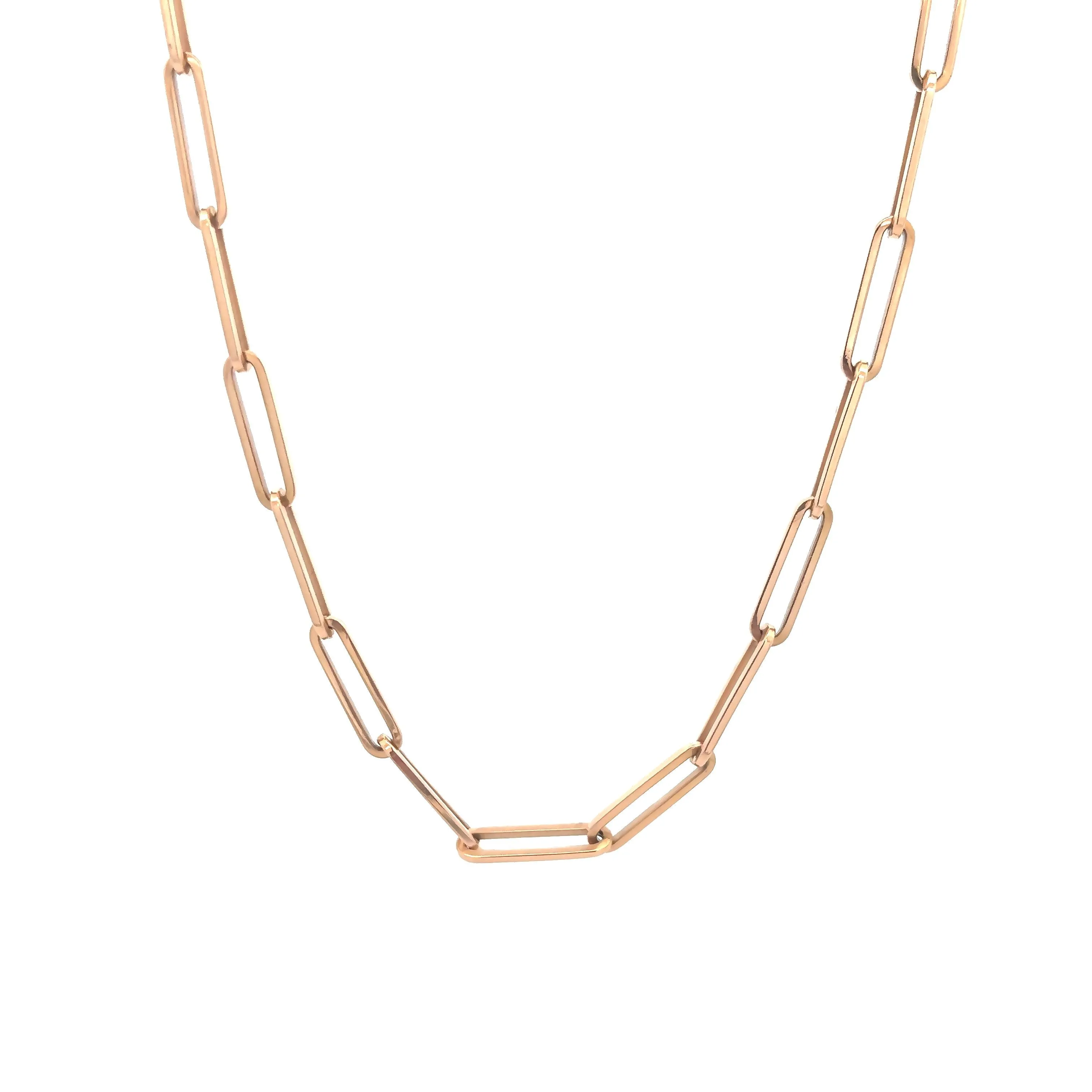 14k Rose Gold Link Chain Necklace