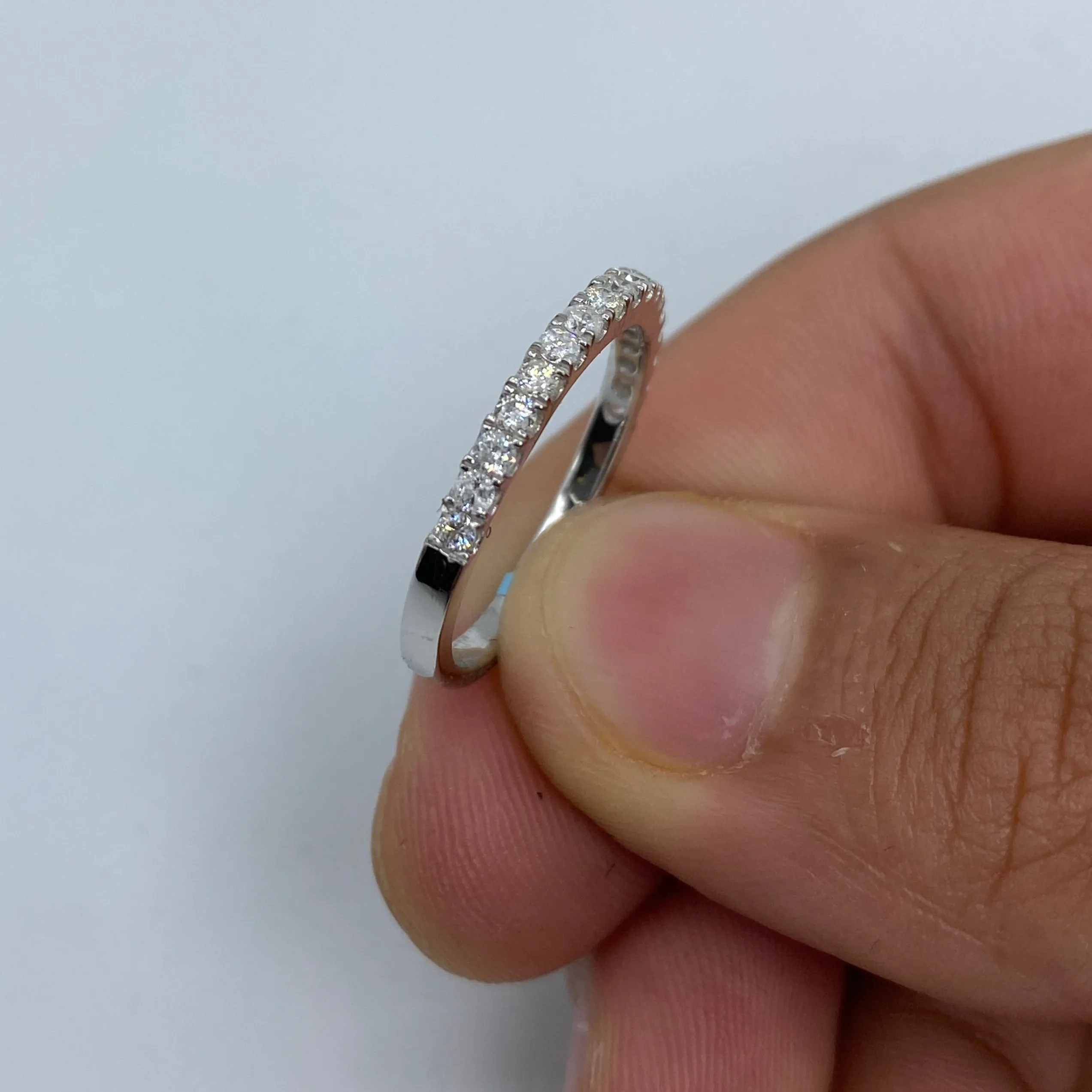 14K Wedding Band Diamond Ring