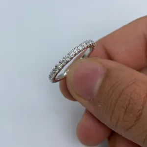 14K Wedding Band Diamond Ring