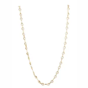14K Yellow Gold Horsebit Link Chain Necklace