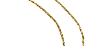 14KY 1MM RASO CHAIN 16"