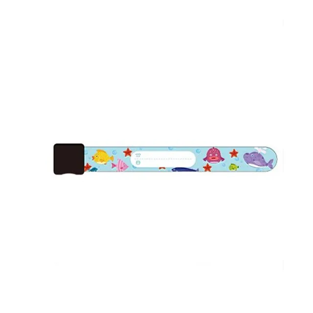 1/4pcs/Set Child Safety Identification Wristband Variety of Designs and Colours Fully Adjustable Band Reusable Safety Wristband