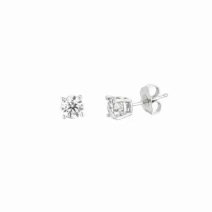 1.50 CARAT NATURAL DIAMOND STUD EARRINGS G SI 14K GOLD (1.5 CTW)