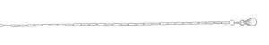18K Gold 1.5mm Paperclip Chain