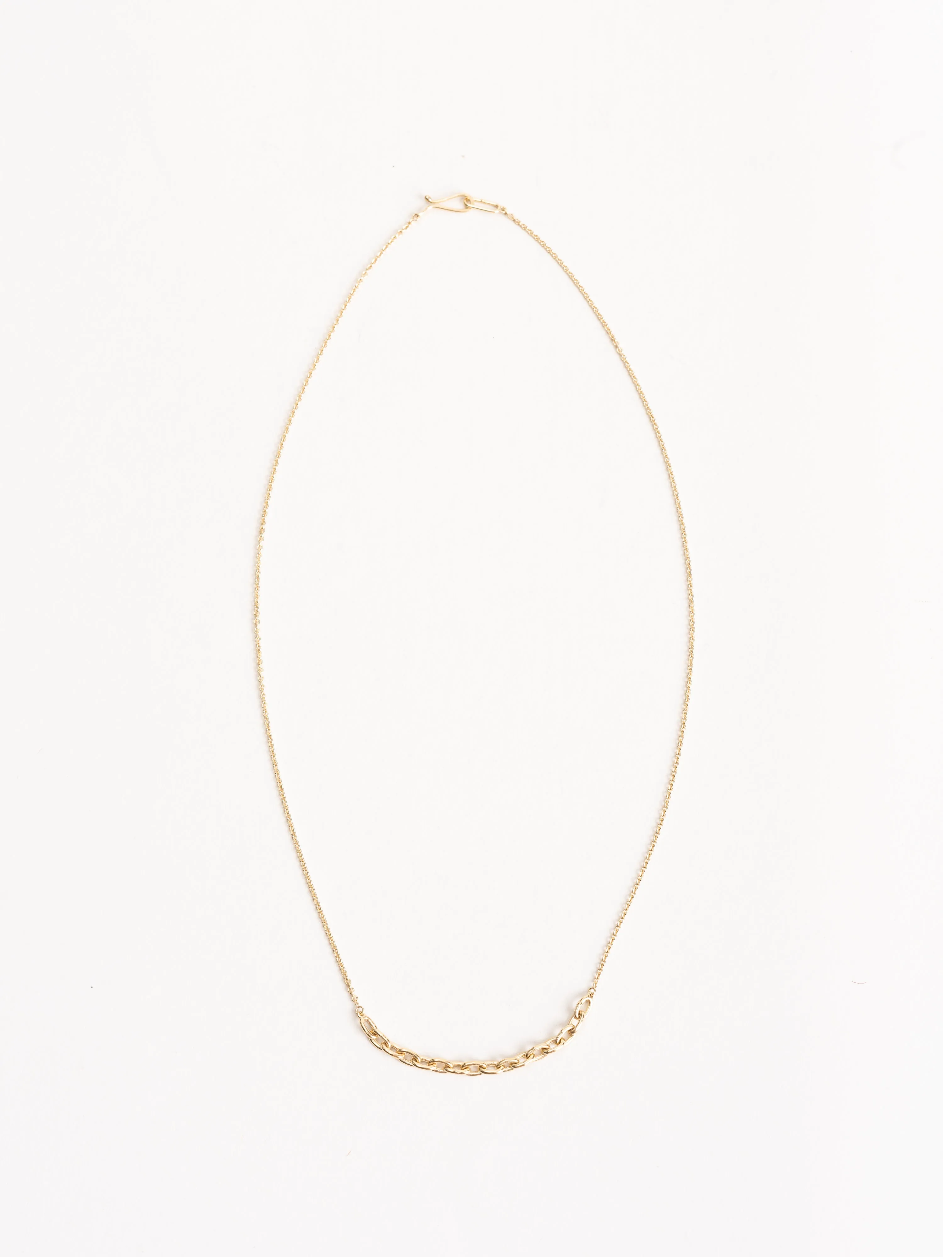 18k gold link necklace