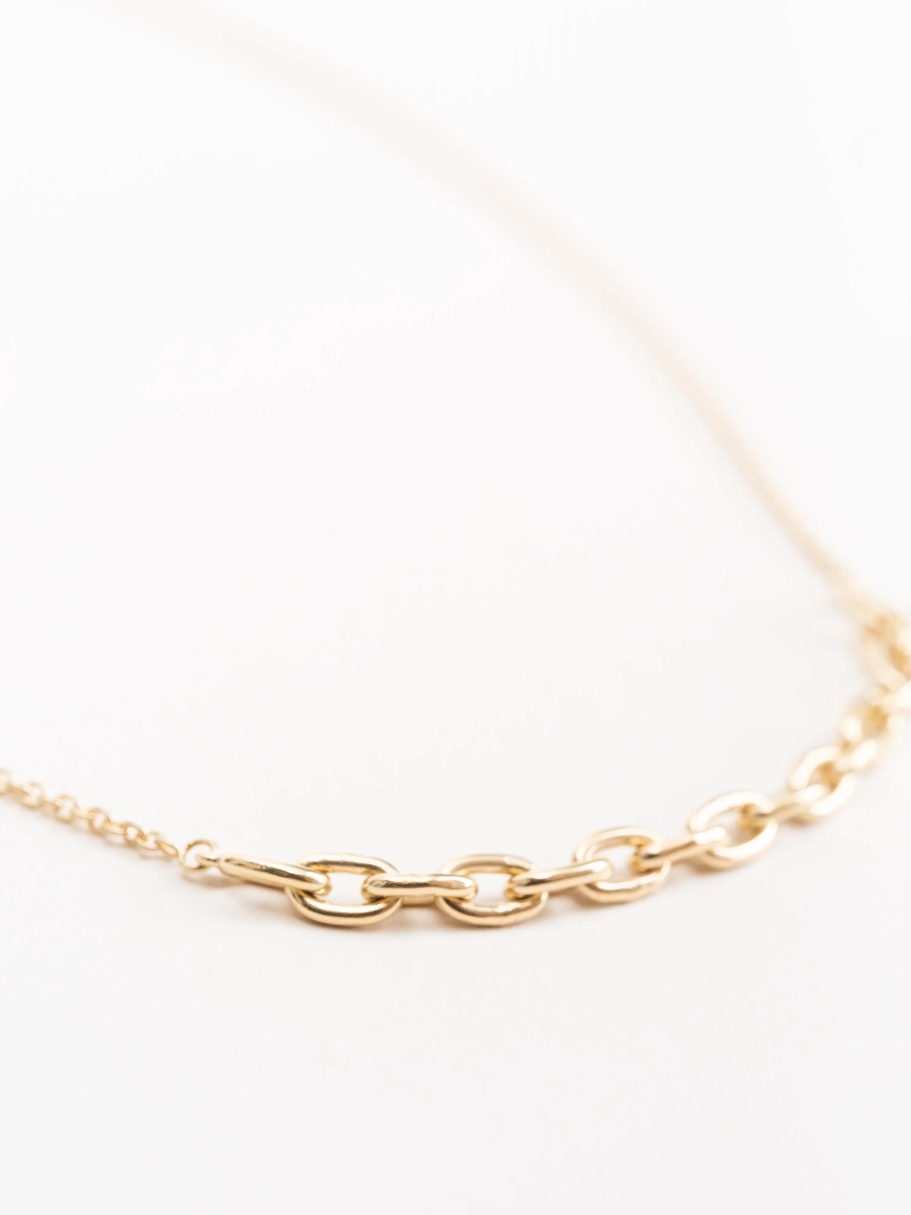 18k gold link necklace