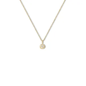18k Single Diamond Necklace