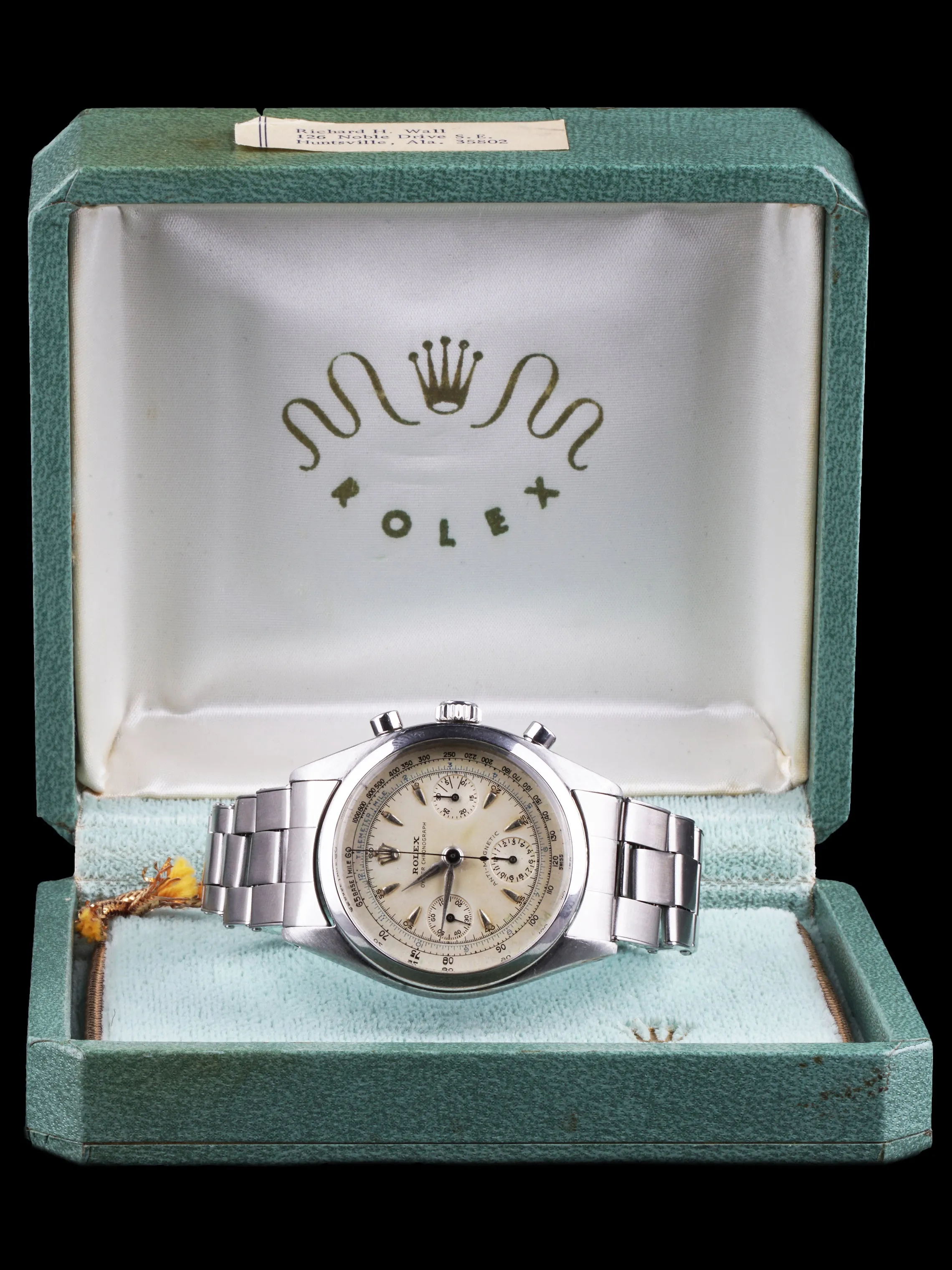 1959 Rolex Chronograph Pre-Daytona (Ref.6234) Box, Papers, Letters From Original Owner