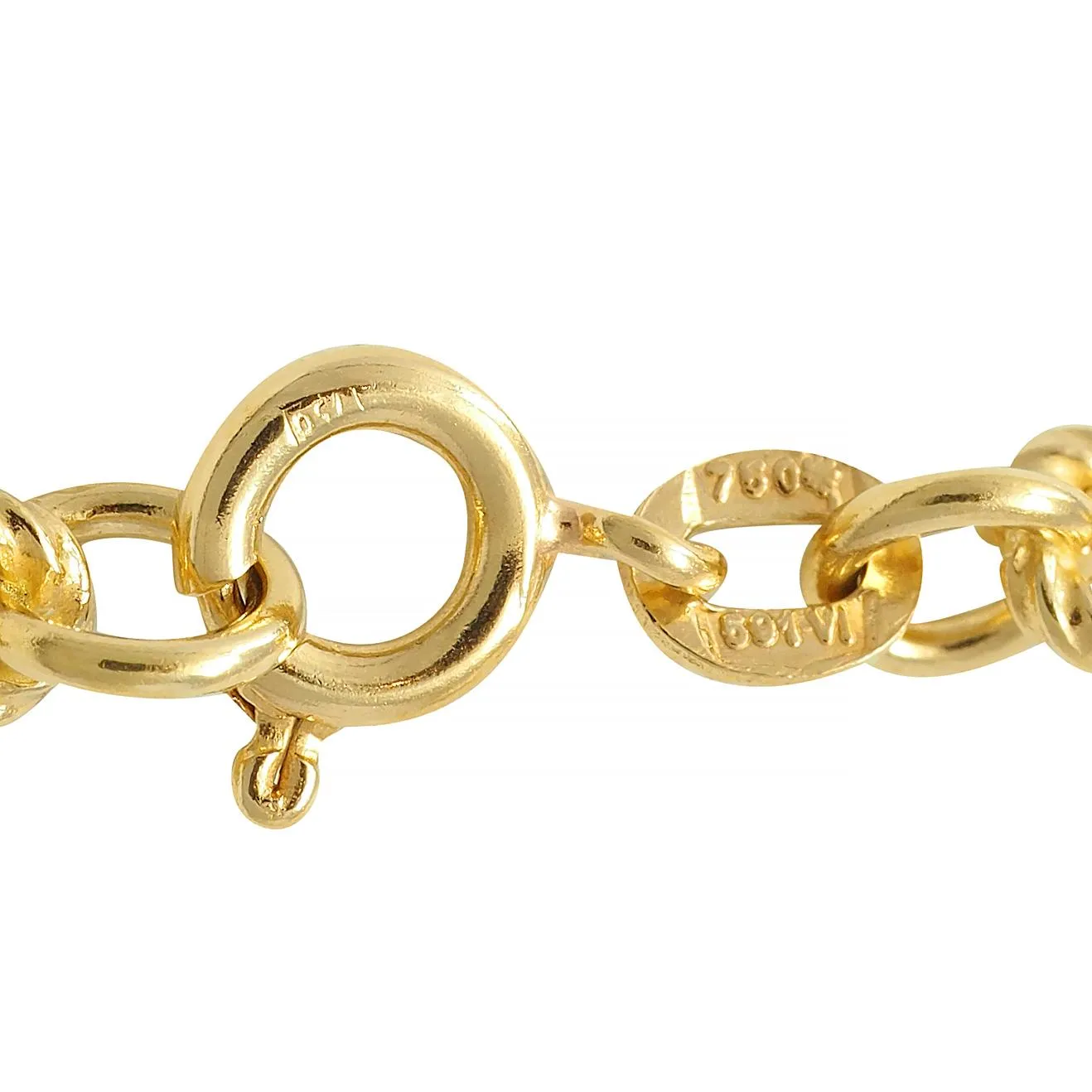 1960's 18 Karat Yellow Gold Twisted Rope Cable Link Chain Vintage Necklace