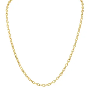 1960's 18 Karat Yellow Gold Twisted Rope Cable Link Chain Vintage Necklace