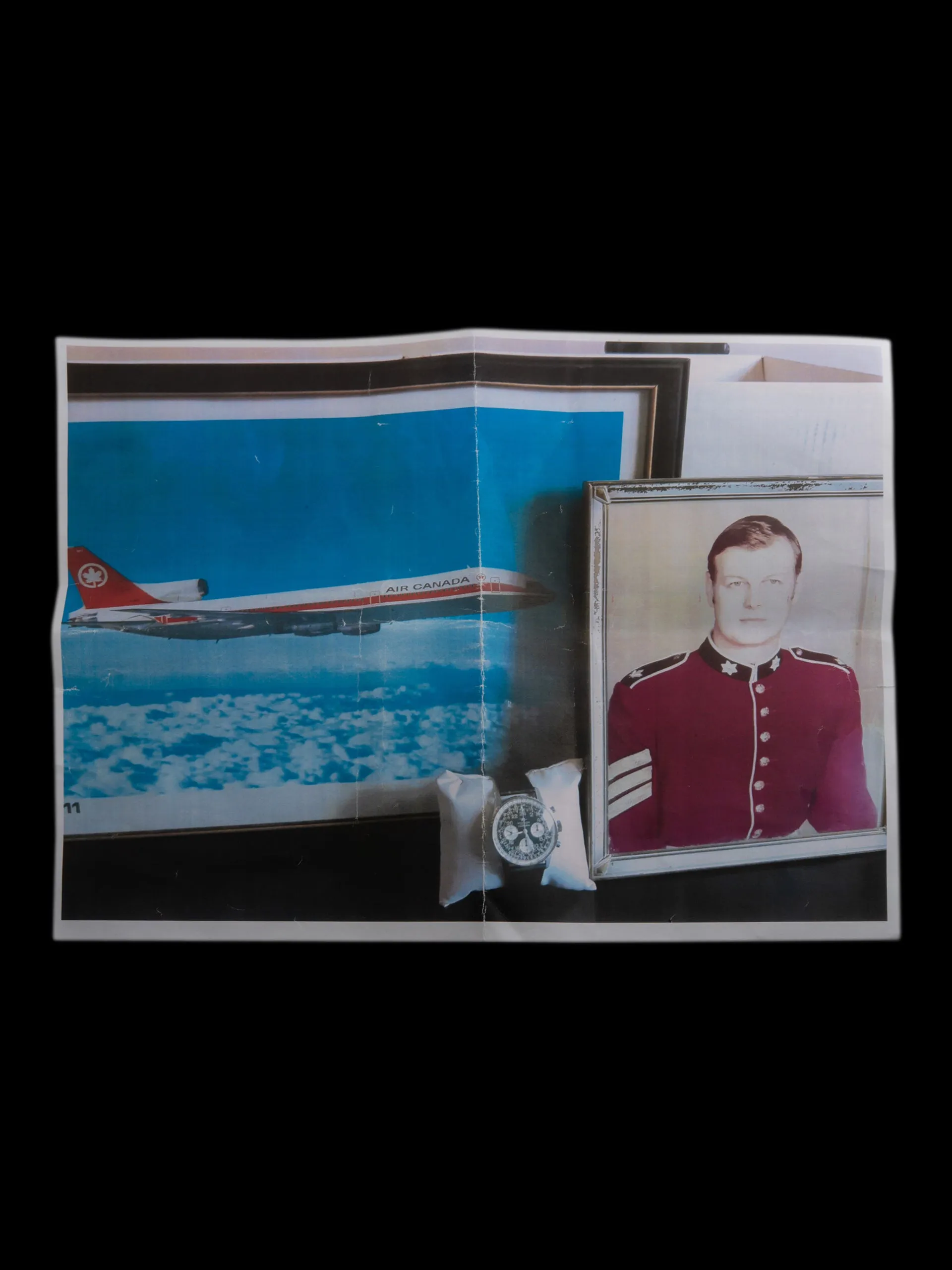 1969 Breitling Cosmonaute (Ref. 809) "Twin Jets" W/ Booklet & Letter From Air Canada Pilot Original Owner