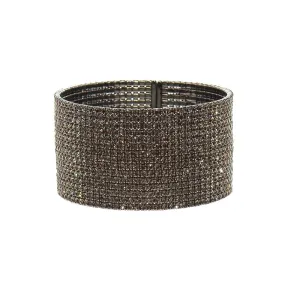 1" Pave Crystal Hematie Cuff