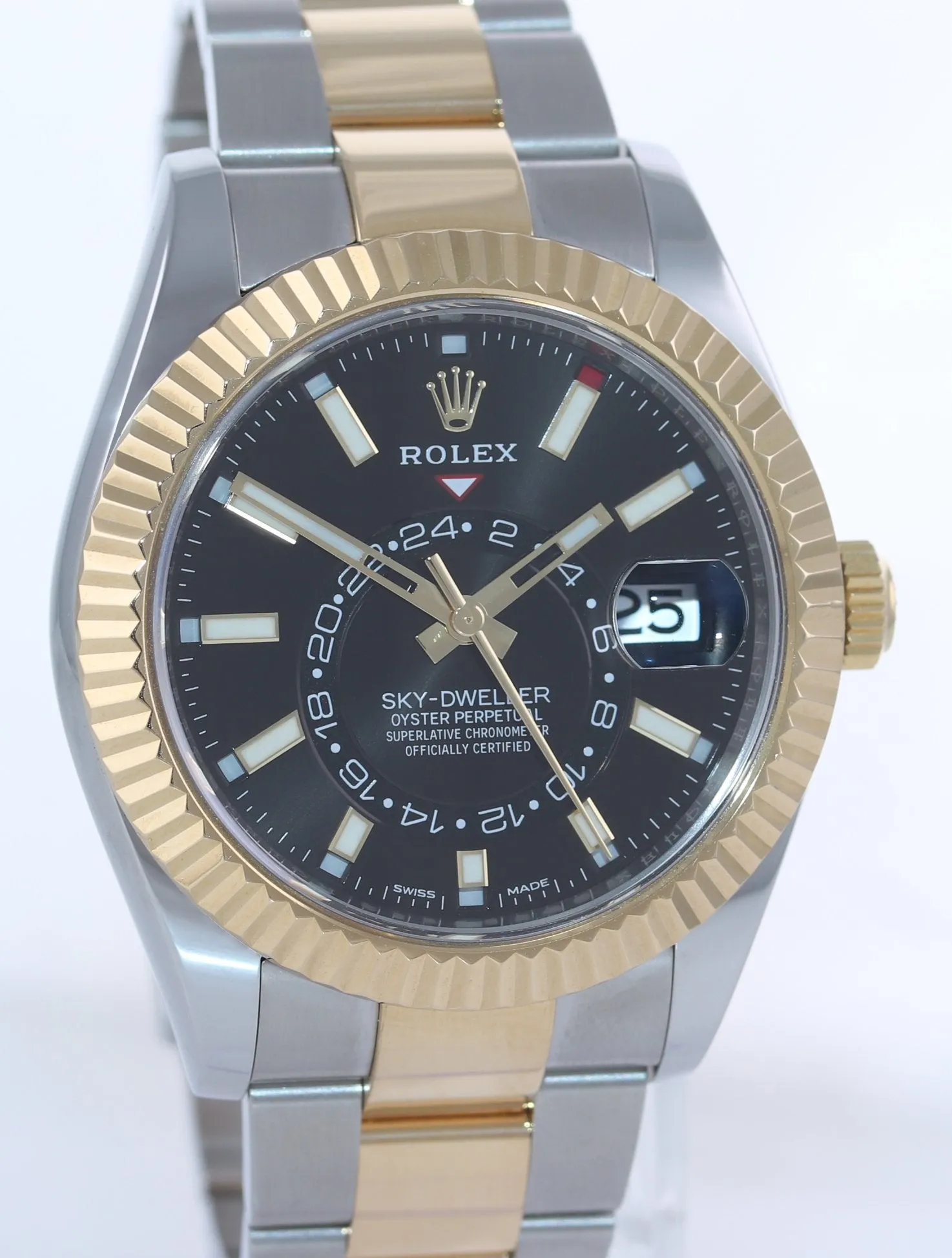 2020-2021 Rolex Sky-Dweller 326933 Black 18K Two Tone Gold Steel 42mm Watch Box