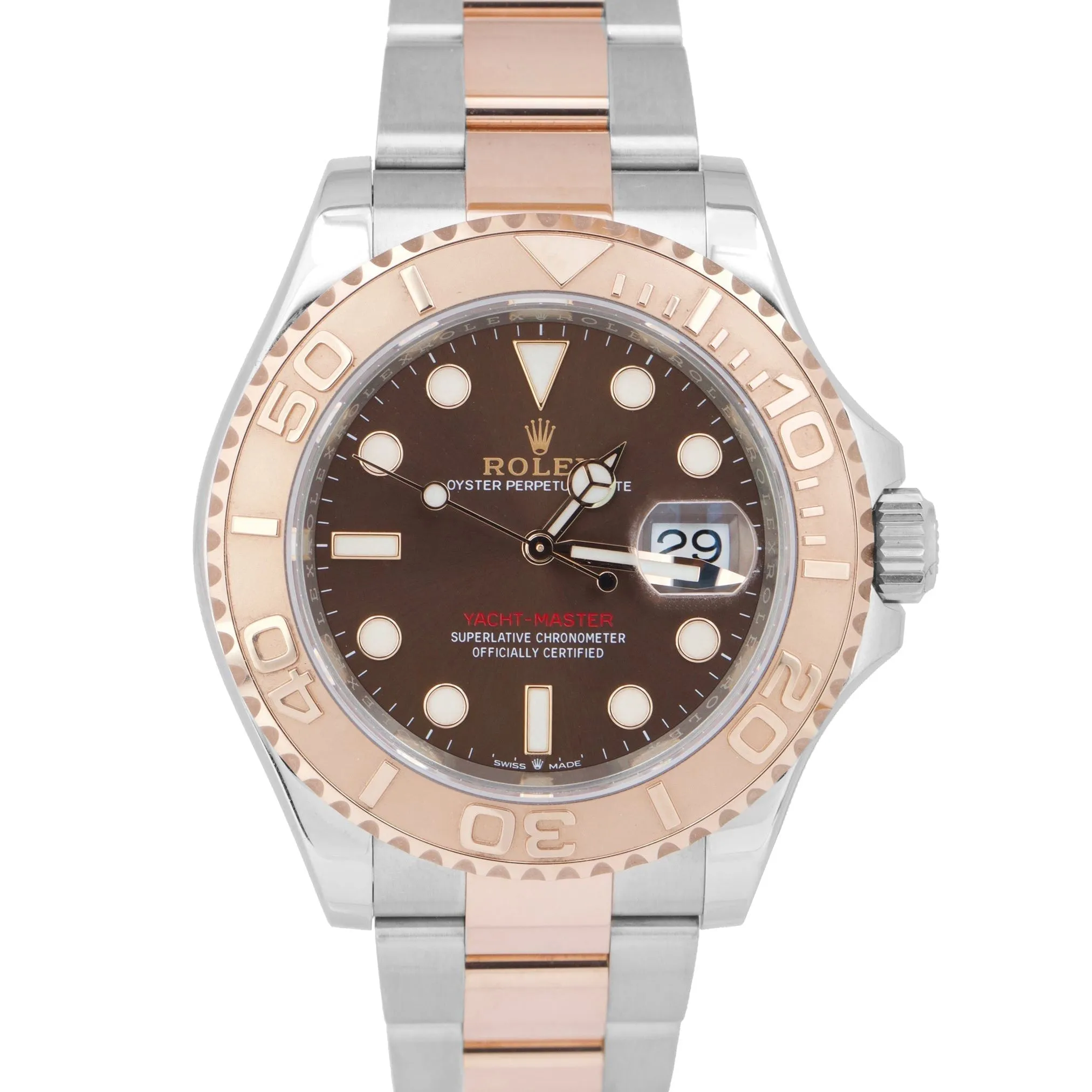 2021 NEW CARD Rolex Yacht-Master 18K Rose Gold Brown Chocolate 40mm 126621 B P