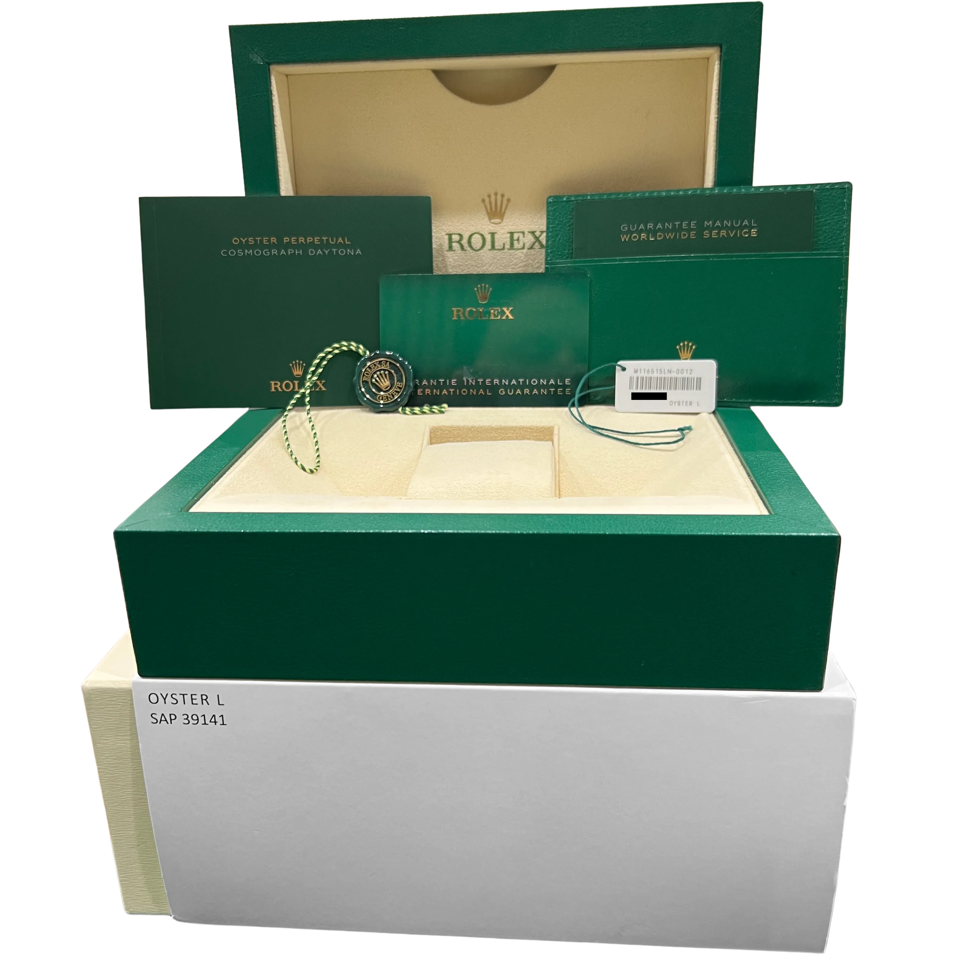 2021 NEW PAPERS Rolex Daytona BLACK 18K Rose Gold Oysterflex Watch 116515 LN BOX