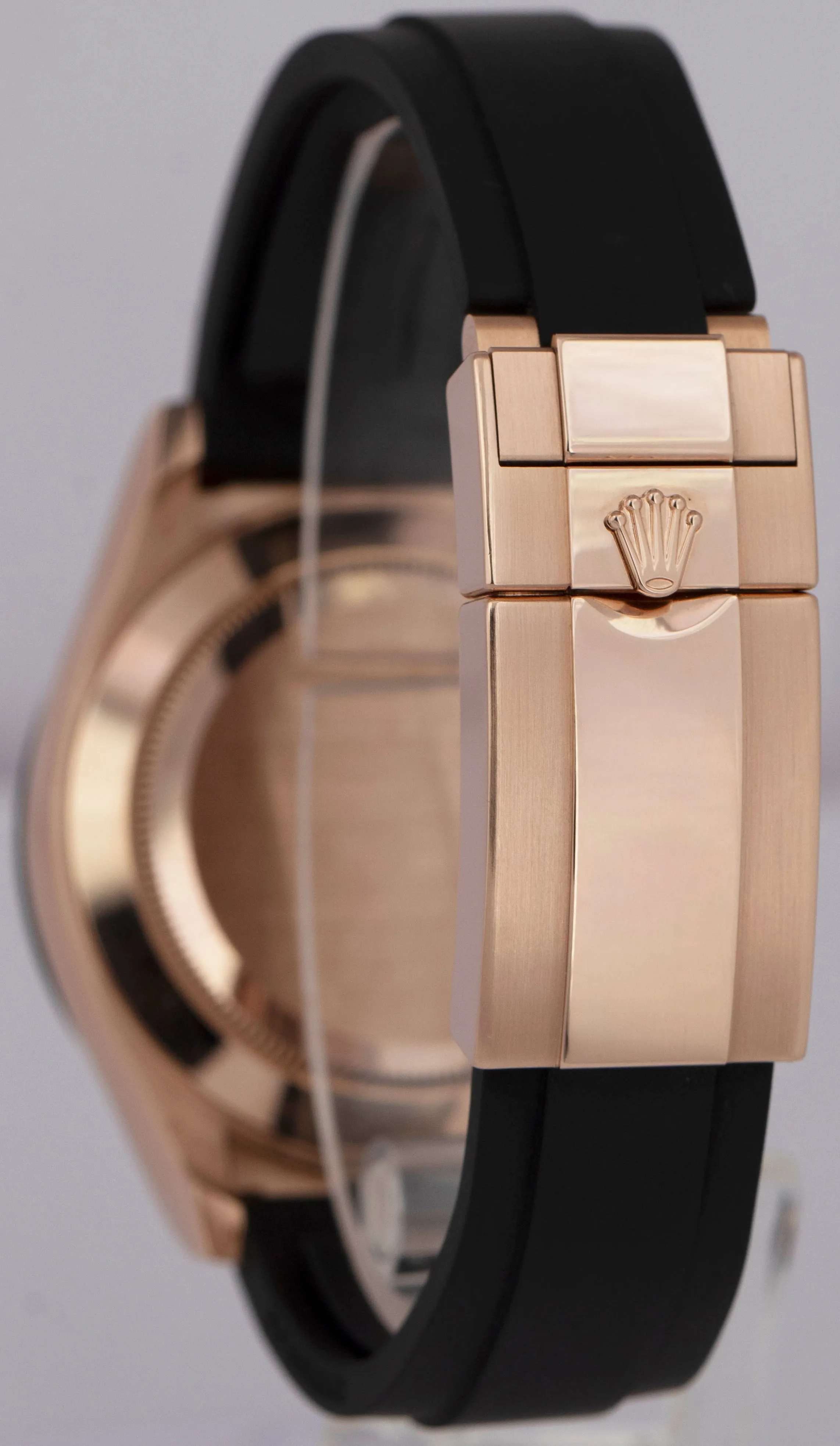 2021 NEW PAPERS Rolex Daytona BLACK 18K Rose Gold Oysterflex Watch 116515 LN BOX