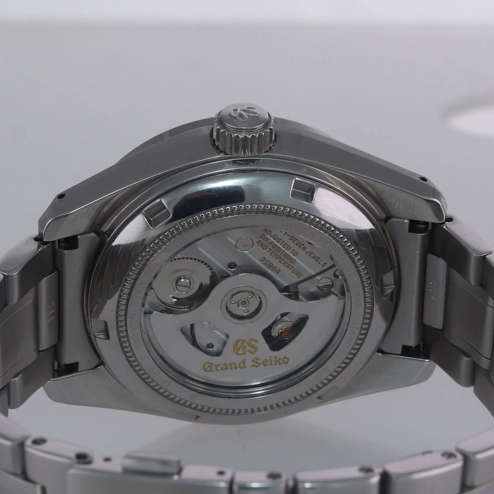 2021 PAPERS Grand Seiko Hi-Beat 36000 GMT SBGJ203 Black Steel 40mm Date Watch