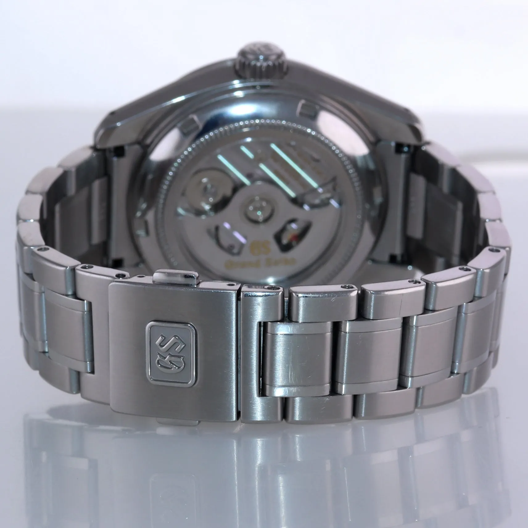 2021 PAPERS Grand Seiko Hi-Beat 36000 GMT SBGJ203 Black Steel 40mm Date Watch