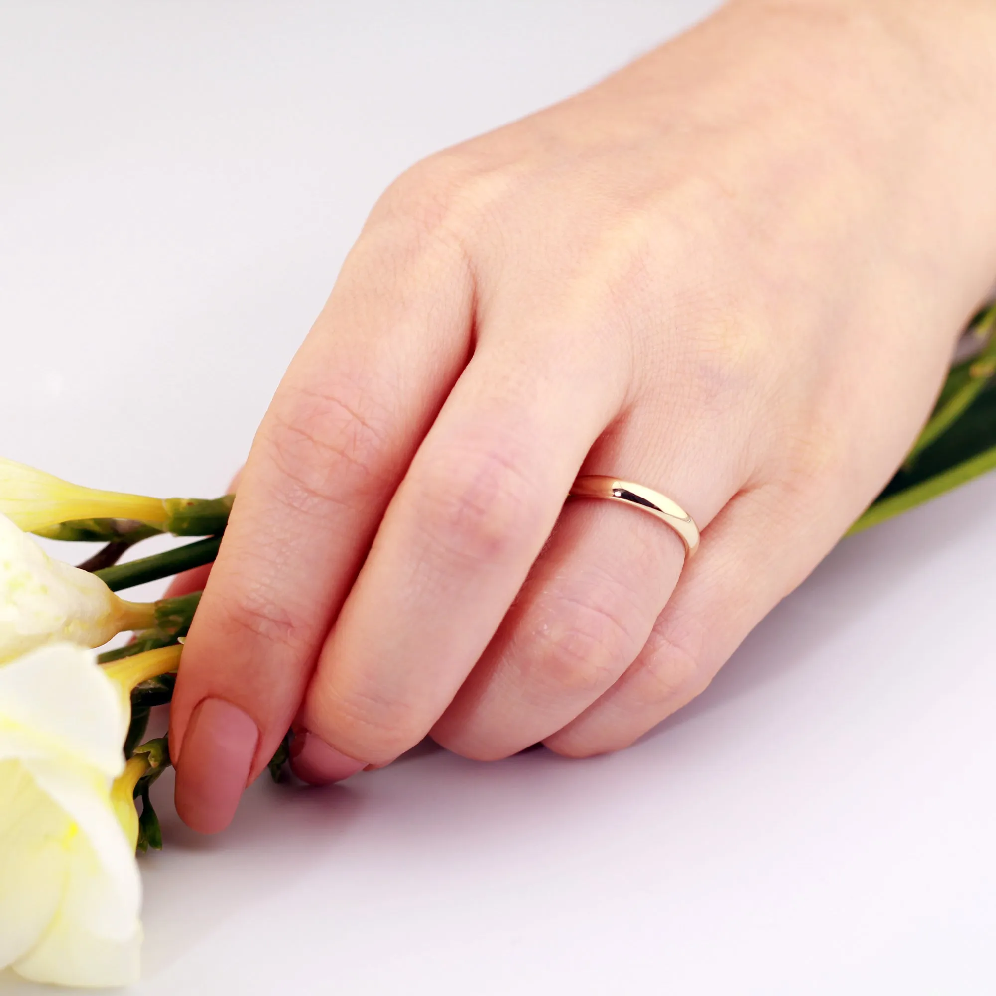 3mm Wedding Band Comfort Fit 14K Gold