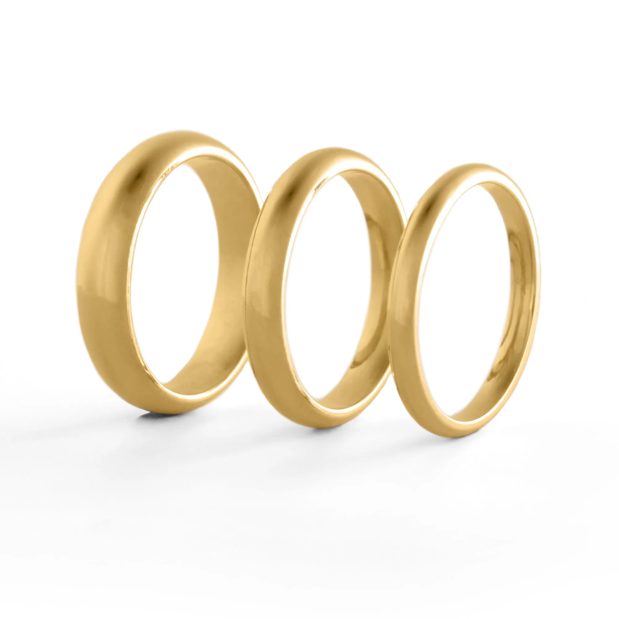 3mm Wedding Band Comfort Fit 14K Gold