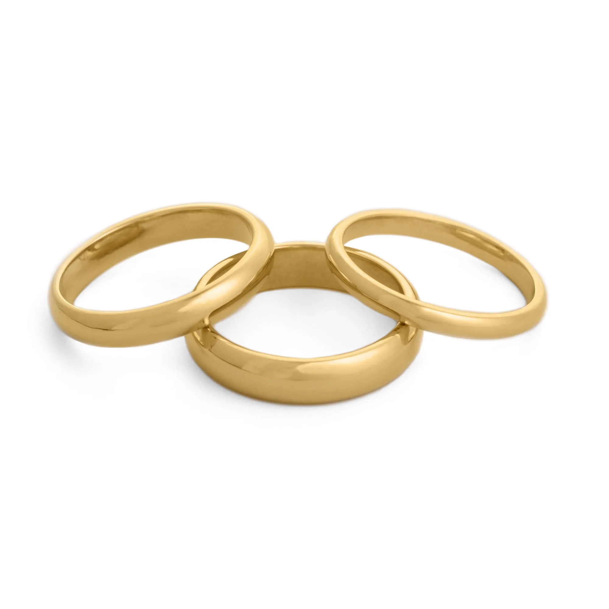 3mm Wedding Band Comfort Fit 14K Gold