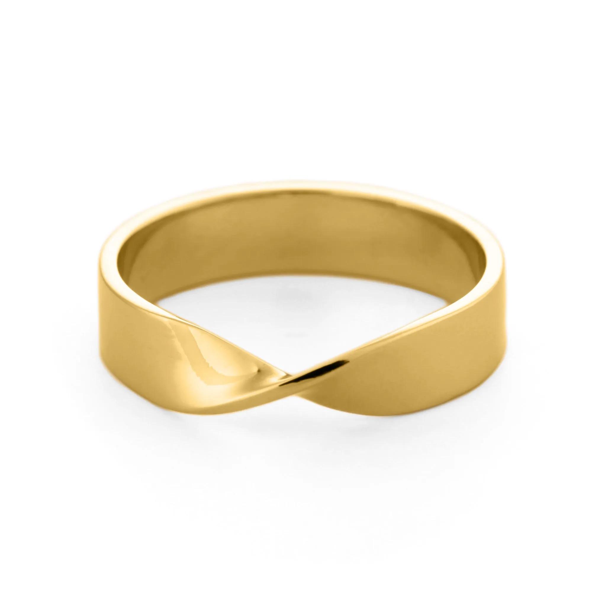 4mm Mobius Wedding Ring 14K Gold