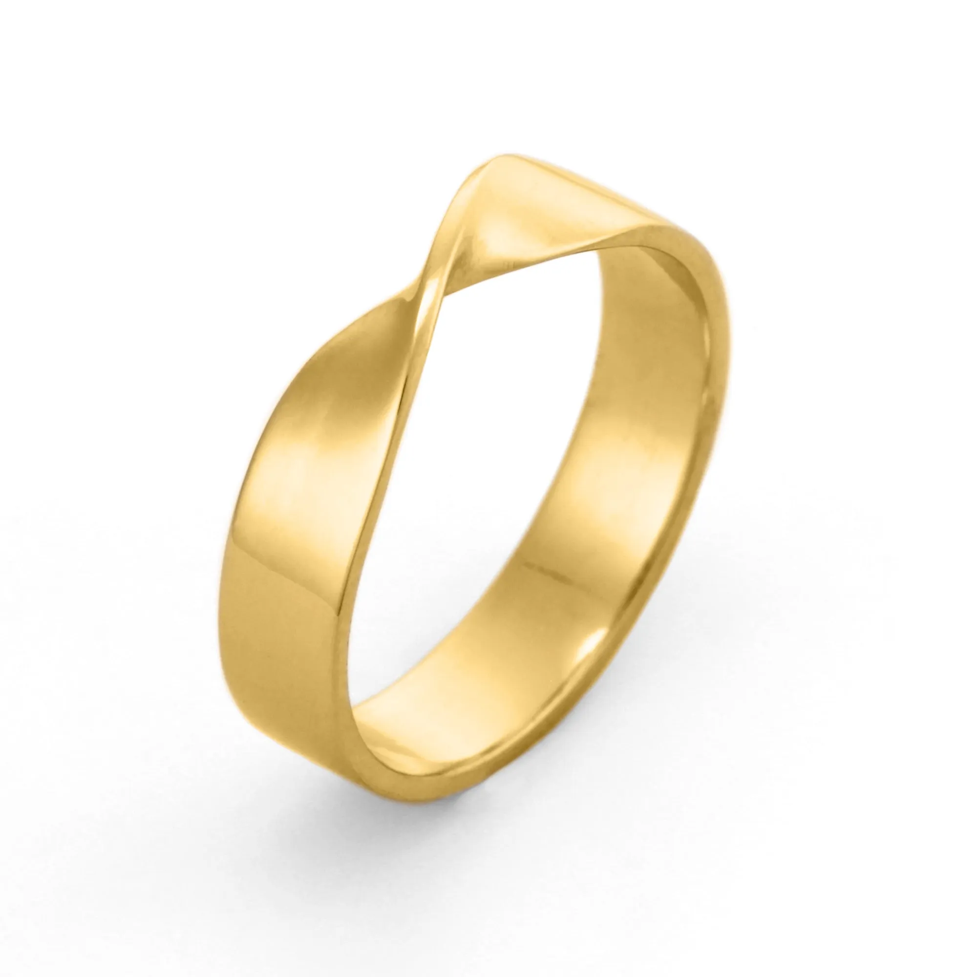 4mm Mobius Wedding Ring 14K Gold