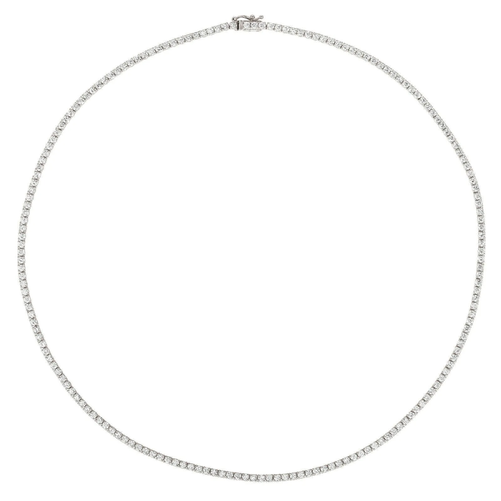 8.00 CARAT NATURAL DIAMOND TENNIS NECKLACE G SI 14K GOLD 16 INCHES