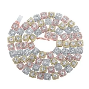 9 1/4CTW-DIA MENS CHAIN
