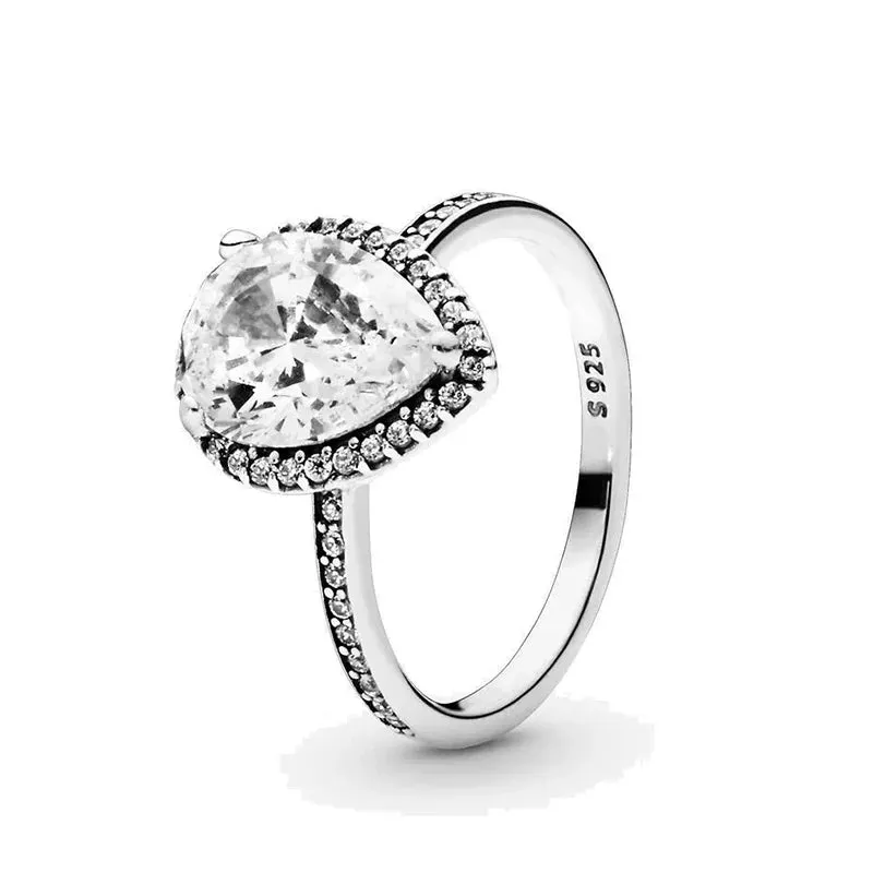 925 Silver Stackable Love Heart Crown Ring For Women Original Silver 925 Rings Brand Jewelry Gift